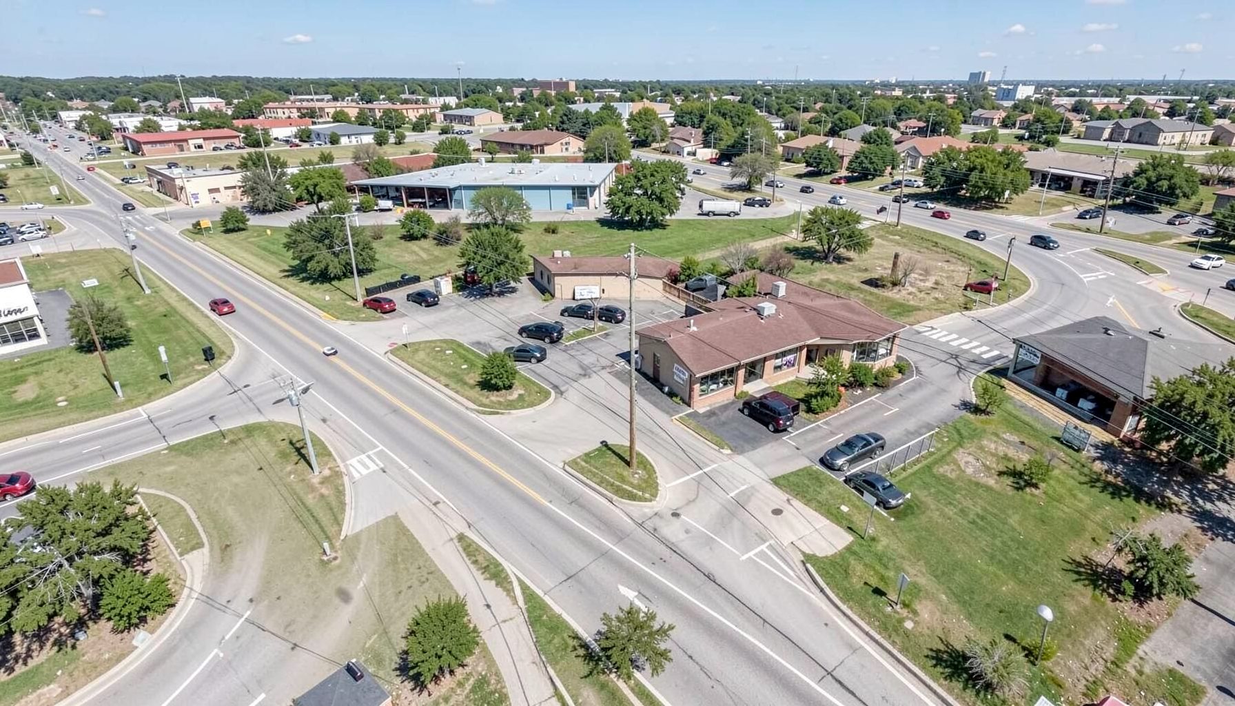 Map showing The Countertop Store location at 14844 Ingram Road in North Little Rock, Arkansas — a suburban commercial area with roadways and nearby buildings